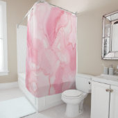 Moderner rosa Marmorduschvorhang Duschvorhang (Beispiel)