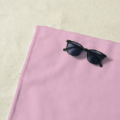 Moderner rosa Personalisierter Monogramm-Name: Strandtuch (Beispiel)