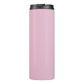 Moderner rosa Personalisierter Monogramm-Name: Thermosbecher (Rückseite)