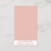 Moderner rosa Prüfmuster QR-Code Visitenkarte (Vorderseite)