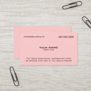 Moderner rosa QR-Code Visitenkarte