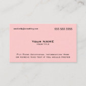 Moderner rosa QR-Code Visitenkarte (Vorderseite)