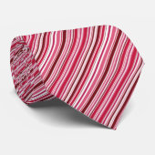 Moderner rosa Streifen Necktie Krawatte (Gerollt)