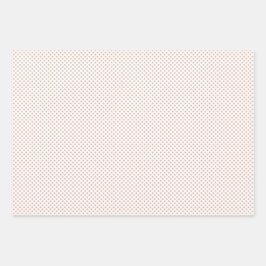 Moderner, rosa und eleganter Polka Punkt Weihnacht Geschenkpapier Set (Vorderseite 3)
