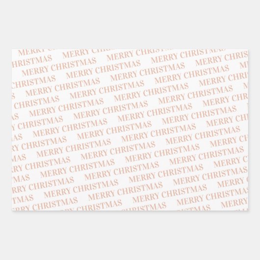 Moderner, rosa und eleganter Polka Punkt Weihnacht Geschenkpapier Set (Vorderseite)