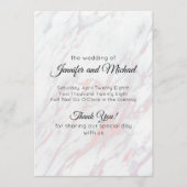 Moderner rosa und grauer Marmor Programm (Vorderseite)