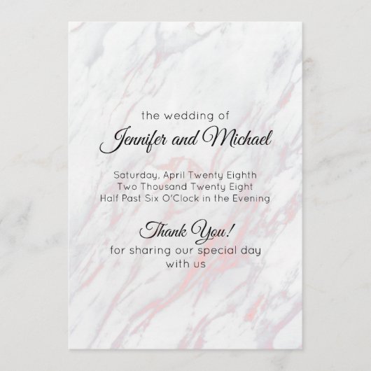 Moderner rosa und grauer Marmor Programm (Vorderseite)