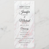 Moderner rosa und grauer Marmor Programm (Vorderseite)