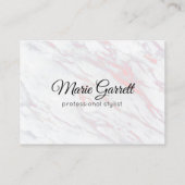 Moderner rosa und grauer Marmor Terminkarte (Rückseite)