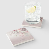 Moderner Rosa Untersetzer (Seitenansicht)