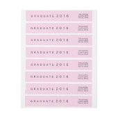 Moderner rosa weißer Tupfen-Absolvent 2016 (Bogen)