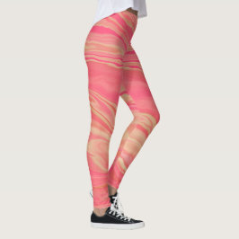 Moderner rosa Yoga Leggings