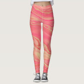 Moderner rosa Yoga Leggings (Vorderseite)