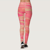Moderner rosa Yoga Leggings (Rückseite)
