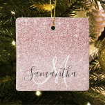 Moderner rosafarbener Glitzer Glitzern Personalisi Keramikornament<br><div class="desc">Mit der Einführung unseres Produktes "Moderne rosa Glitzer Glitzern" Personalisiert Name, exklusiv auf Zazzle erhältlich! Mit diesem atemberaubenden Design, das den Charme des rosa Glitzer mit einer modernen Touch verbindet, machen Sie eine stilvolle und personalisierte Note. Egal ob Sie ein Geschenk oder eine besondere Leckerei für sich selbst suchen, dieses...</div>
