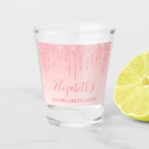 Moderner rosafarbener Glitzer Junggeselinnen-Absch