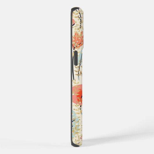 Moderner rosafarbener Glitzer Personalisierter Nam iPhone Hülle (Rechte Seite)