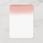 Moderner rosafarbener Glitzer-UAWG mit QR-Code Begleitkarte (Rückseite)