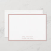 Moderner rosafarbener Lehrer Vielen Dank für Ihre  (Vorne/Hinten)