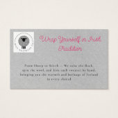 Moderner rosafarbener QR-Code (Vorderseite)