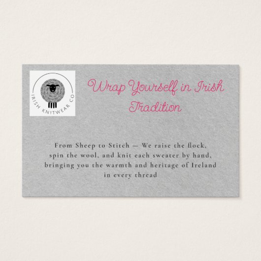 Moderner rosafarbener QR-Code (Vorderseite)