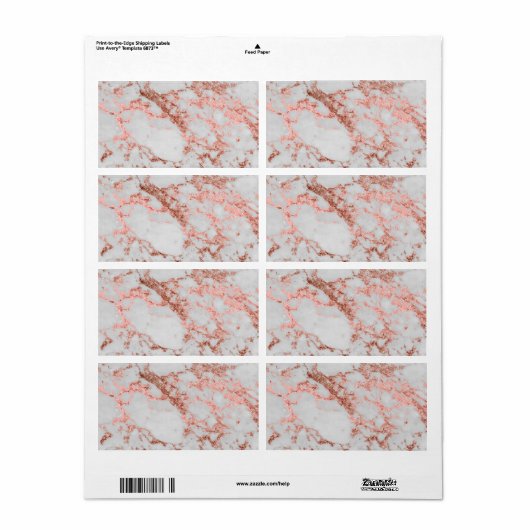 Moderner Rose Gold Glitzer (Vorne)