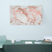 Moderner Rose Gold Glitzer Banner (Messeveranstaltung)