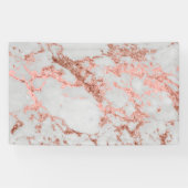 Moderner Rose Gold Glitzer Banner (Horizontal)