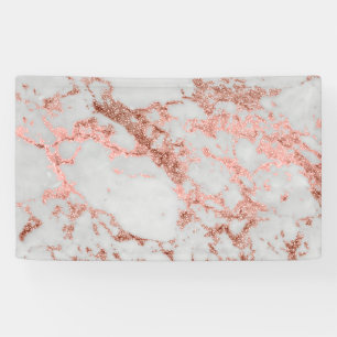 Moderner Rose Gold Glitzer Banner