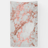 Moderner Rose Gold Glitzer Banner (Vertikal)