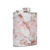 Moderner Rose Gold Glitzer Flachmann (Rechts)