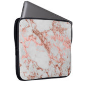 Moderner Rose Gold Glitzer Laptopschutzhülle (Vorne Rechts)