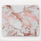 Moderner Rose Gold Glitzer Mousepad (Vorne)