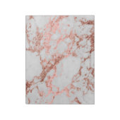 Moderner Rose Gold Glitzer Notizblock (Rotiert)