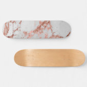 Moderner Rose Gold Glitzer Skateboard (Horizontal)