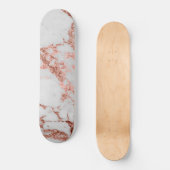 Moderner Rose Gold Glitzer Skateboard (Vorderseite)