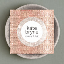 Moderner Rose Gold Sequel Schönheitssalon