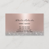 Moderner Rose Goldreinigung Haushaltshilfe Visitenkarte (Rückseite)