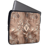 Moderner Rose-Notebook-Sieb Laptopschutzhülle (Vorne Rechts)