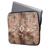 Moderner Rose-Notebook-Sieb Laptopschutzhülle (Vorderseite Links)