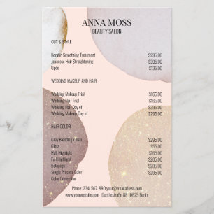 Moderner Rosegold Glitzer Flyer