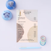 Moderner Rosegold Glitzer Flyer (Einzeln)