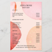 Moderner Rosegold Glitzer Flyer (Vorne)