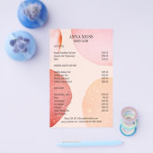 Moderner Rosegold Glitzer Flyer (Einzeln)