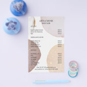 Moderner Rosegold Glitzer Flyer (Einzeln)