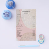 Moderner Rosegold-Glitzer Flyer (Einzeln)