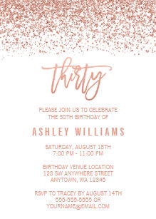 Einladungen 30 Geburtstag Zazzle De
