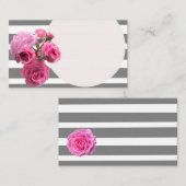 Moderner Rosen-Sommer-Romance Geschäfts-Karte Visitenkarte (Vorne/Hinten)