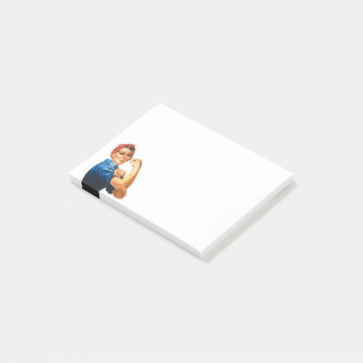 Moderner Rosie der Nieteneinschläger Post-it Klebezettel (angewinkelt)