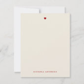 Moderner Rot-Rot-Rosa-Herz-Individuelle Name Mitteilungskarte (Vorderseite)